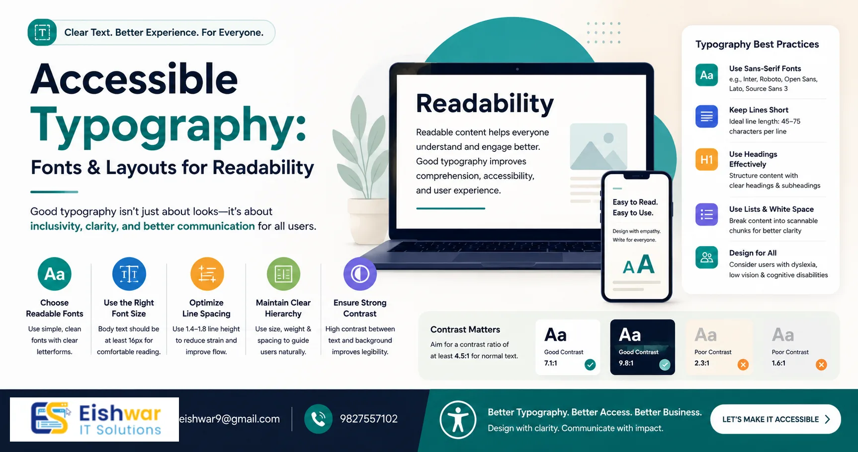 Accessible Typography: Fonts & Layouts for Readability