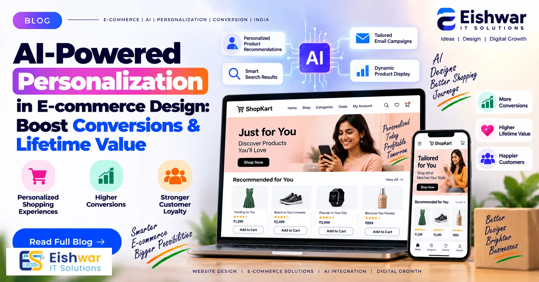 AI-Powered Personalization in E-commerce Design: Boost Conversions & L