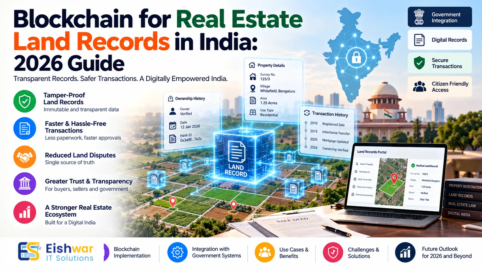 Blockchain for Real Estate Land Records in India: 2026 Guide