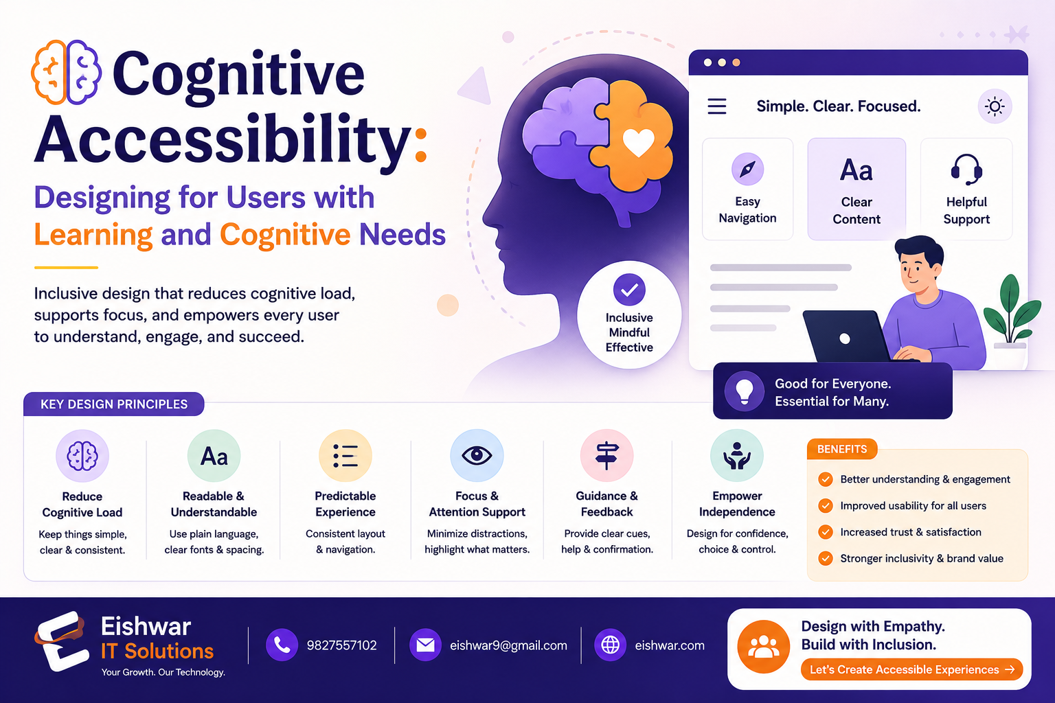 Cognitive Accessibility: Designing for Users with Learning and Cogniti